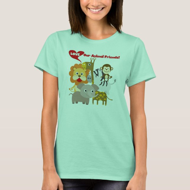 T-shirt Aimez nos amis animaux (Devant)