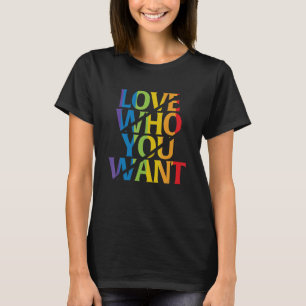 T-shirt Aimez Qui Vous Voulez Fierté Lgbt Gay Lesbian