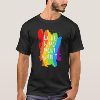 T-shirt Aimez qui vous voulez Gay pride Lgbt Hommes Femmes