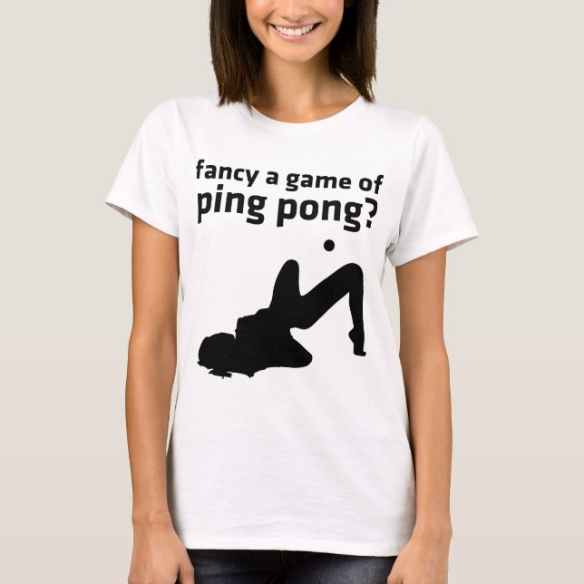 T-shirt aimez un jeu de ping-pong ? (Devant)