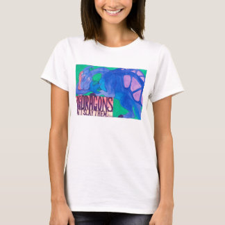T-shirt 'Aimez vos dragons' Chemise à long feutre pour fem
