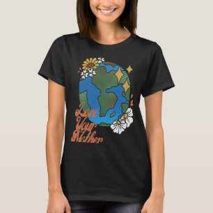 T-shirt Aimez votre mère Terre Éco Convivial Vintage Women