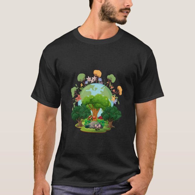 T-shirt Aimez votre planète - Mère Terre (Devant)