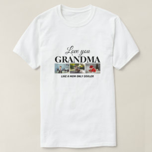 T-shirt Aimez-vous grand-mère, comme une mère 3 Photo text