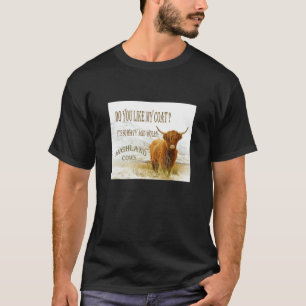 T-shirt Aimez-Vous Mon Manteau Highland Cows Tee
