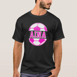 T-shirt Aina Nom Filles Football Jouer Football Sport Fan