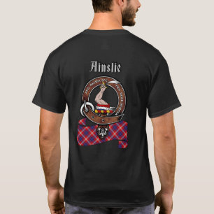 T-shirt Ainslie Clan Badge & Tartan (dos)