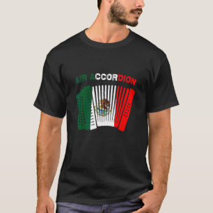 T-shirt Air Accordion Cinco De Mayo Fiesta Drapeau Mexicai