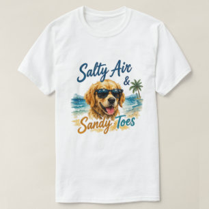 T-shirt Air Salé Orteils Sableux Vibrations de Plage d'