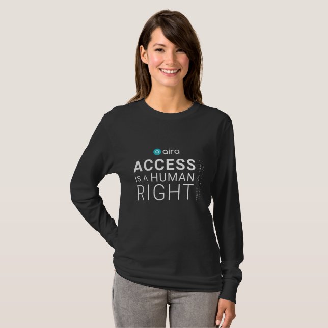 T-shirt Aira Access est un droit humain (Devant entier)