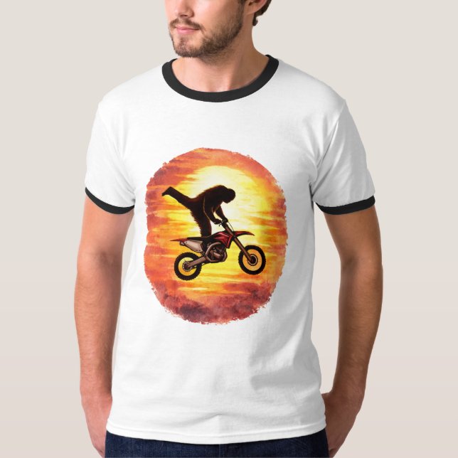 T-shirt Airborne – Bigfoot Motocross Sunset (Devant)