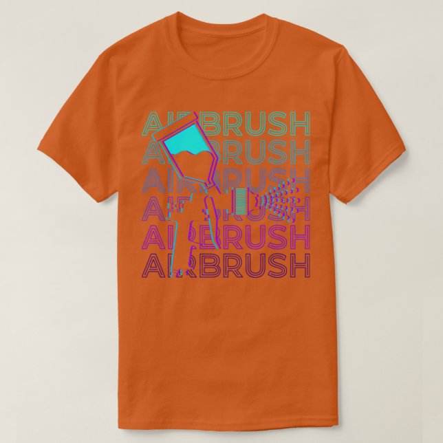 T-shirt Airbrush Spray Peinture Retro Airbrush Cadeau (Design devant)