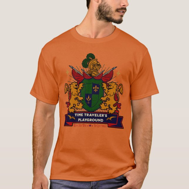 T-shirt Aire de jeu du voyageur du temps (Devant)