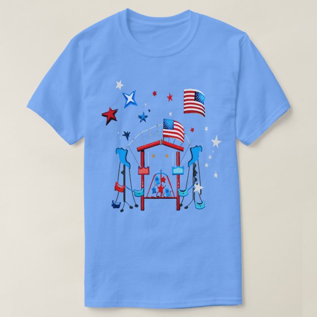 T-shirt Aire de jeu patriotique (Design devant)