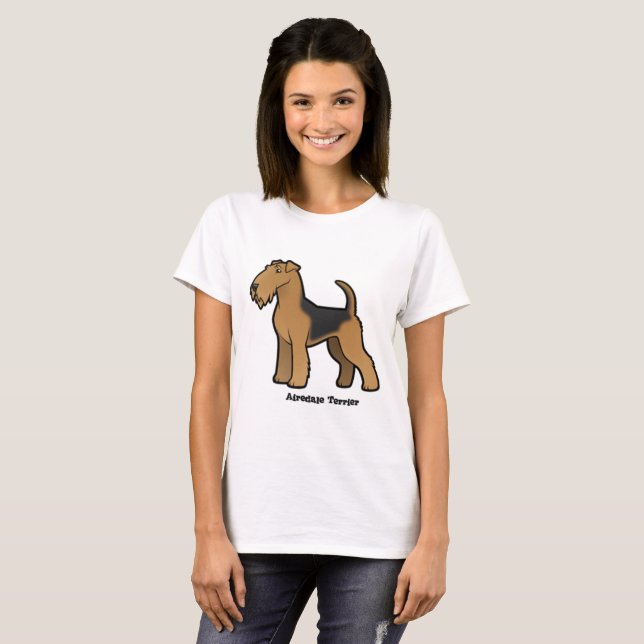 T-shirt Airedale Terrier (Devant entier)
