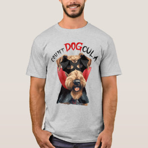 T-shirt Airedale Terrier Count DOGcula Funny Dog Lover