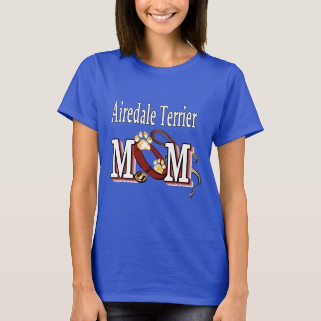 T-shirt Airedale Terrier MOM (Devant)