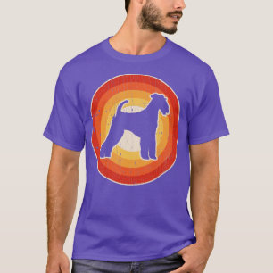 T-shirt Airedale Terrier Sunset Retro pour Hommes Femmes g