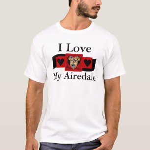 T-shirt Airedale Valentine