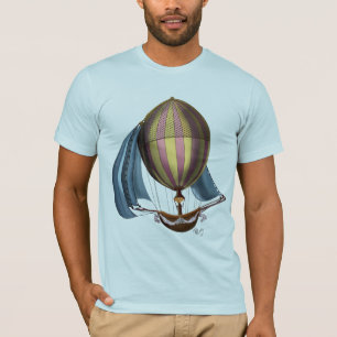 T-shirt AirShip avec voiles bleues