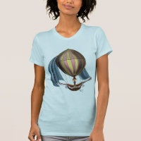 AirShip avec voiles bleues