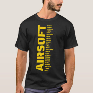 T-shirt Airsoft callsign A à z Airsoft par Design Speciali