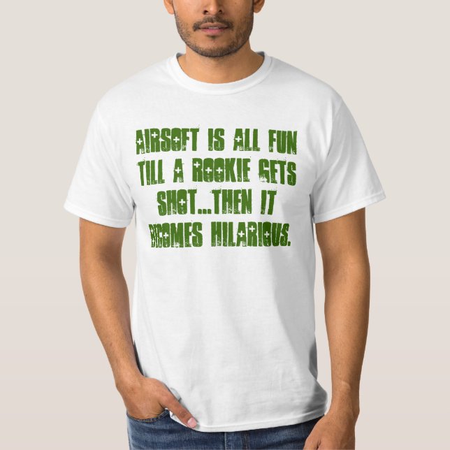 T-shirt Airsoft est tout l'amusement jusqu'à… (Devant)