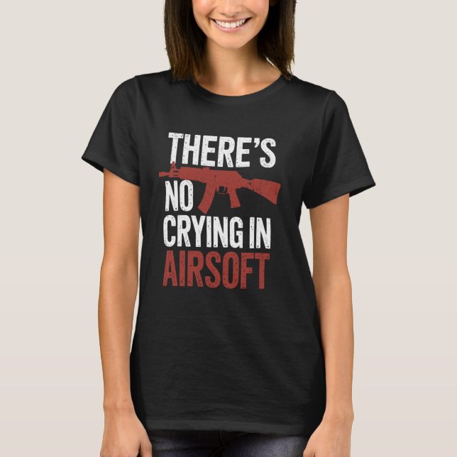 T-shirt Airsoft Funny MilSim Paintball Tactique Gear Softa (Devant)