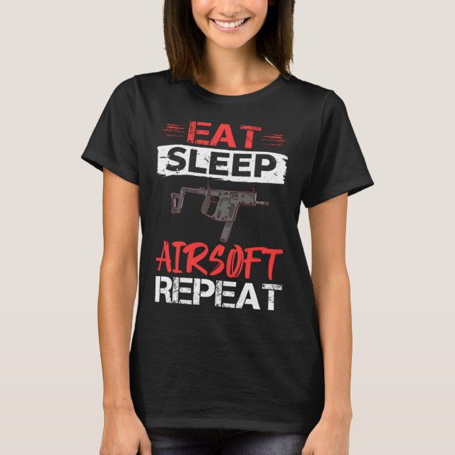 T-shirt Airsoft Gun Game Shooting Training Player Airsofti (Devant)