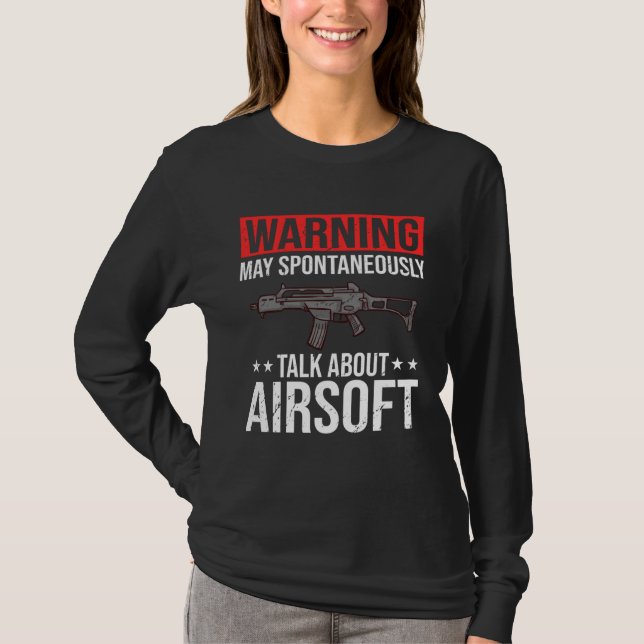 T-shirt Airsoft Gun Game Shooting Training Player Airsofti (Devant)