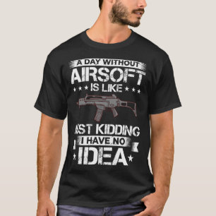 T-shirt Airsoft Gun Jeu Jeu de tir Joueur d'entraînement A