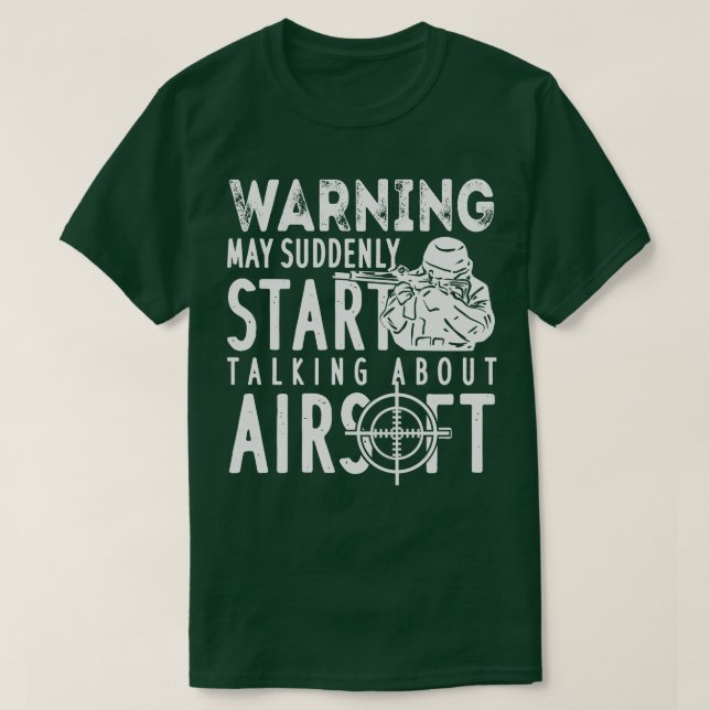 T-shirt Airsoft Shooting Sports Airsoft Player Copie (Design devant)
