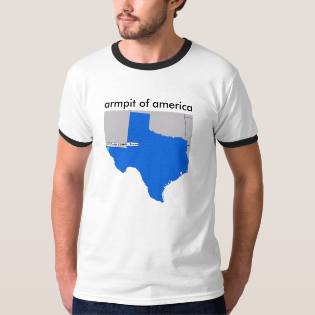 T-shirt aisselle de l'Amérique El Paso le Texas (Devant)