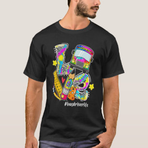 T-shirt AIVE Apple Tie Dye Bus Driver Life Back School