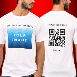 T-shirt Ajout personnalisé de texte d'image et numérisatio