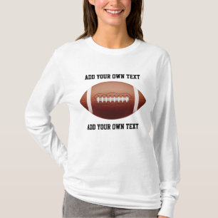 T-shirt Ajouter du texte sur coussin de football