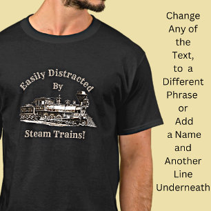 T-shirt Ajouter Le Texte Du Nom - Facilement Distrait Par 