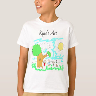 T-shirt Ajouter l'oeuvre de votre enfant à cette chemise