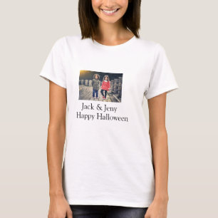 T-shirt ajouter nom photo texte Halloween enfant fille gar