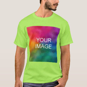 T-shirt Ajouter un logo photo Personnaliser Lime Modèle Ho
