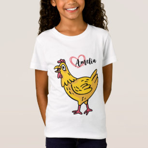 T-Shirt Ajouter un nom aux poulets Anniversaire Cadeau, ch