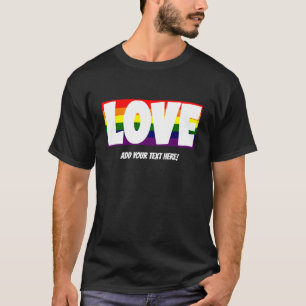T-shirt Ajouter un nom ou votre texte, Aimer l'indicateur