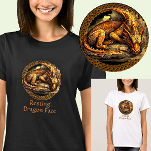 T-shirt Ajouter un nom Repose du dragon Brown