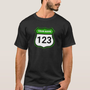 T-shirt Ajouter un nom Votre numéro Racing Identification