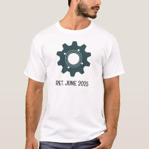 T-shirt Ajouter un texte photo Ingénieur mécanique retrait
