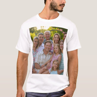 T-shirt Ajouter une Personnaliser photo de réunion de fami