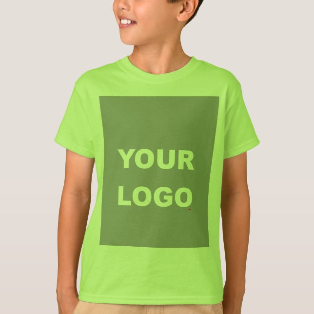 T-shirt Ajouter Votre Image Photo Logo Lime (Devant)