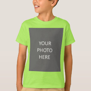 T-shirt Ajouter Votre Image Photo Logo Lime Green