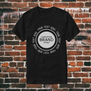 T-shirt Ajouter Votre Logo Logo Entreprise Personnalisée L