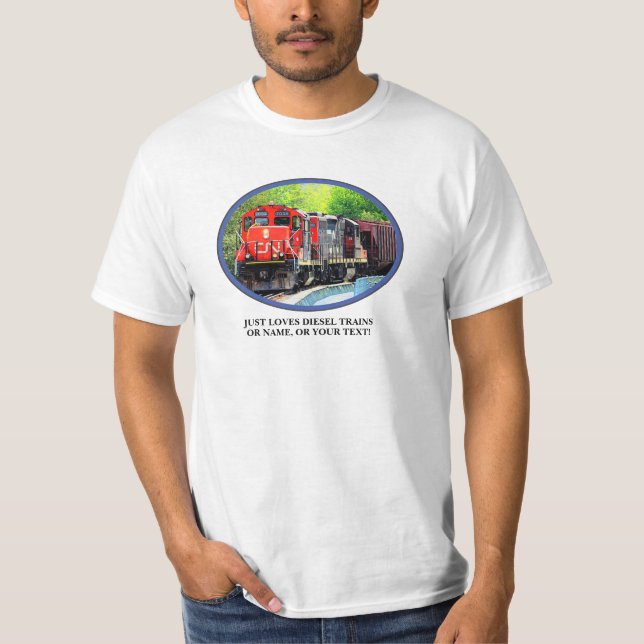 T-shirt Ajouter Votre Nom Texte Image, Oval Photo Diesel T (Devant)